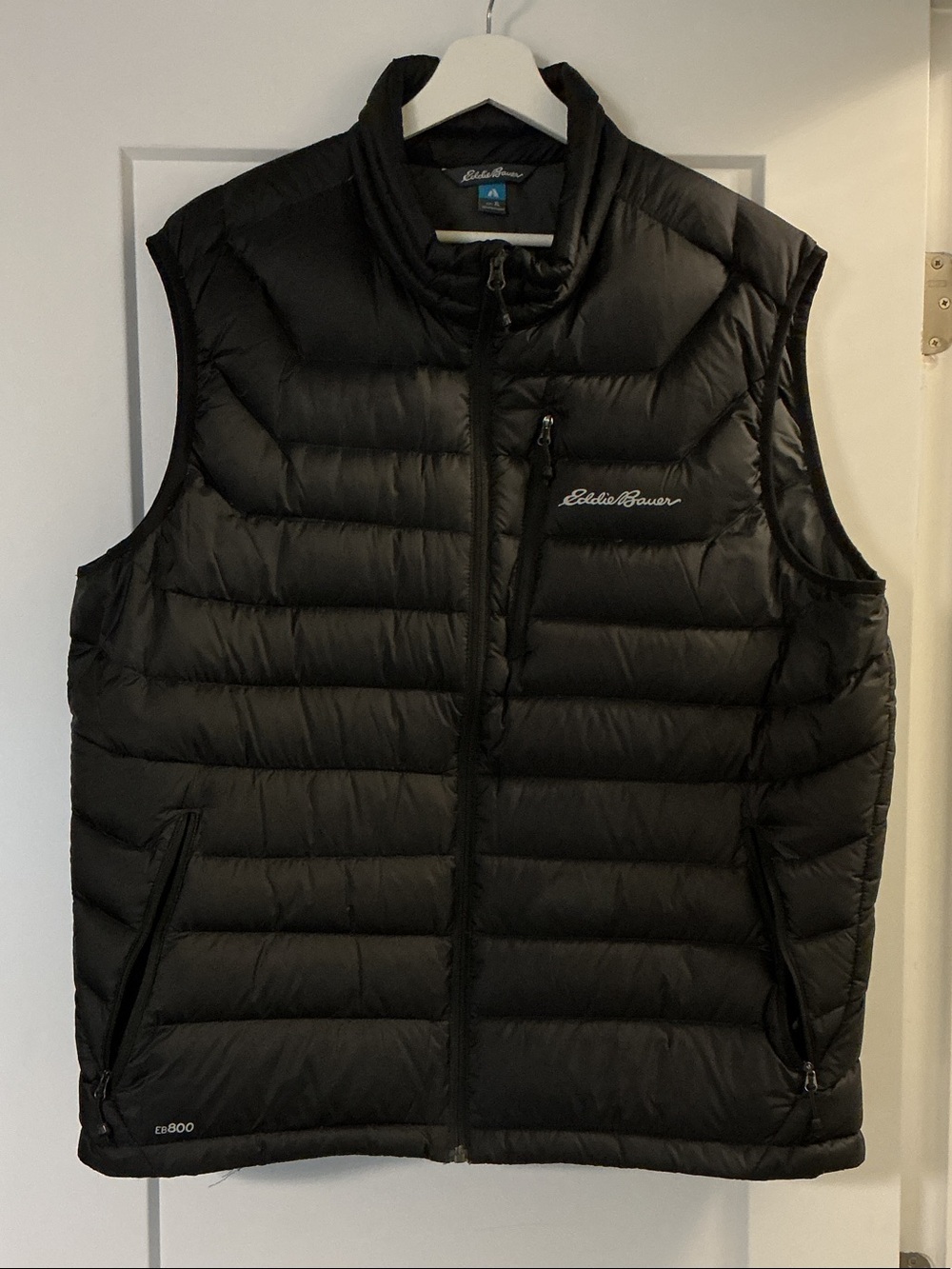 Eddie Bauer Black Quilted Goose Down Vest